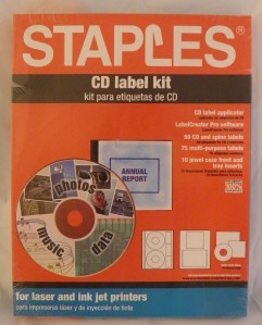 staples cd label software